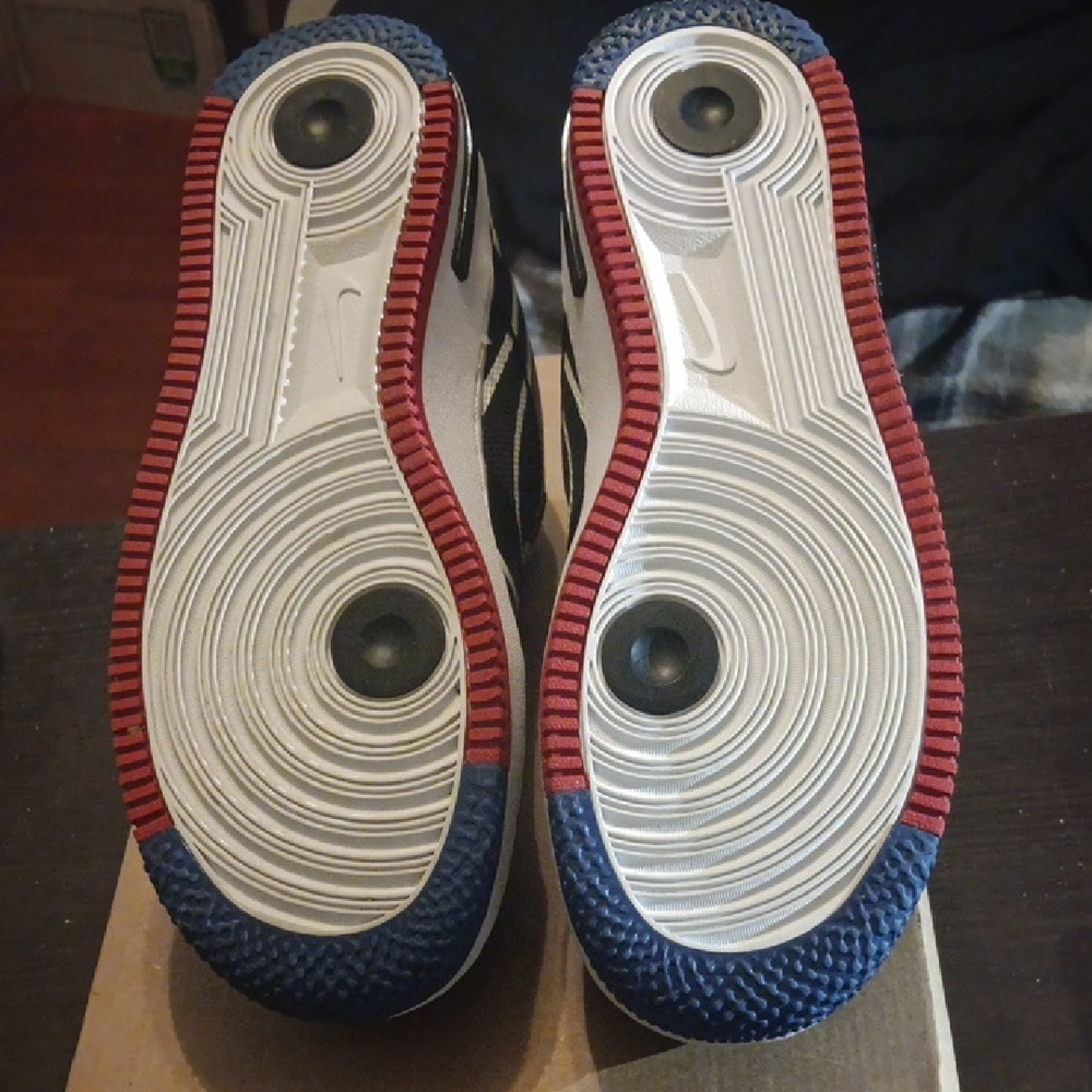 Nike Air Force 1 Low React (2020) Black White Gym Red & Blue Mens 10 W11.5 W/BOX - Picture 9 of 13